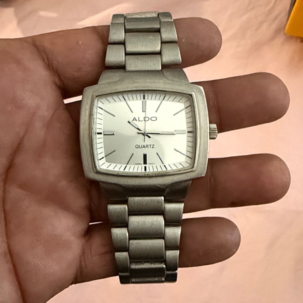 Aldo Metallic Silver Watch